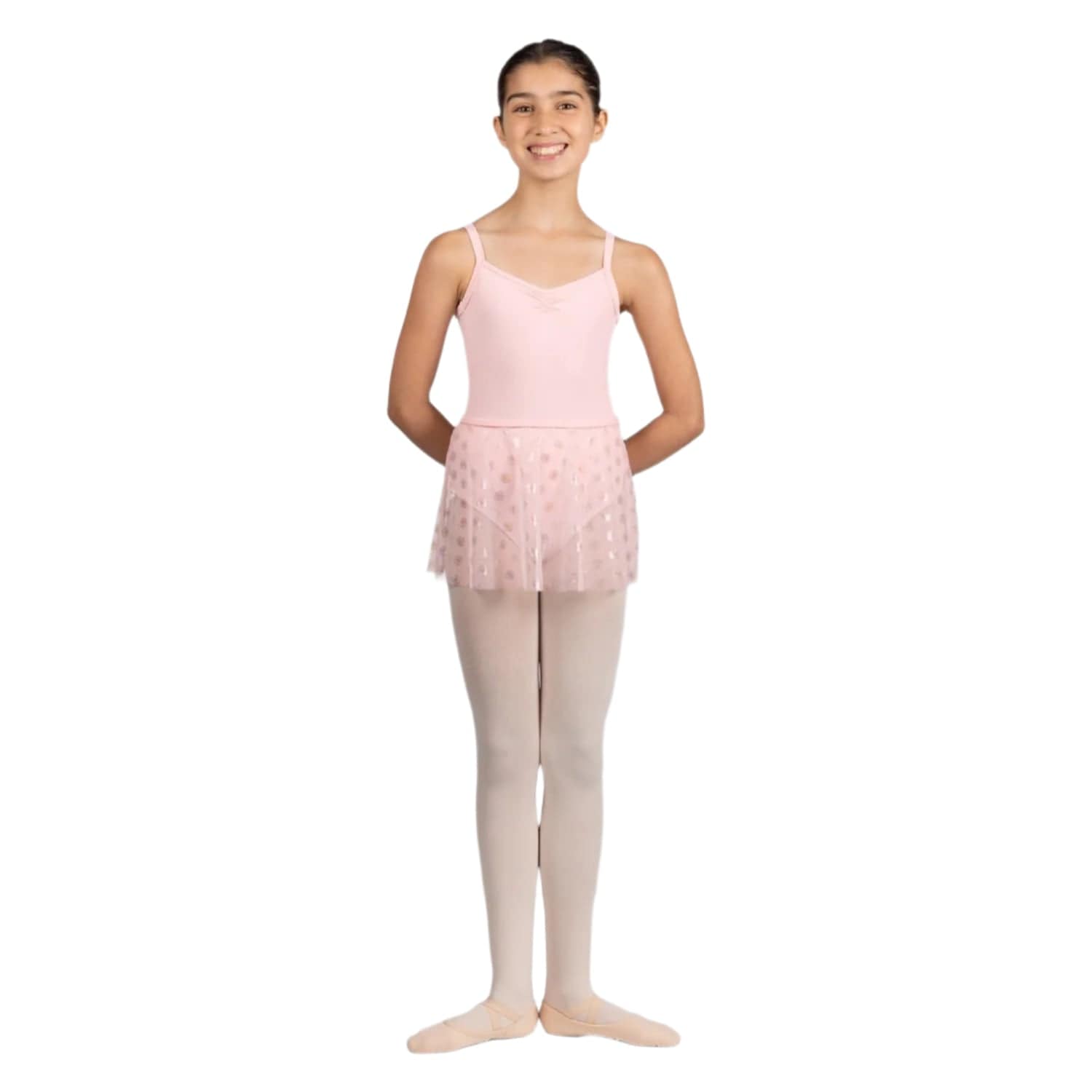 Mirella MS901C Iridescent Skirt Pink - Child By Mirella Canada - 4 - 6 / Pink