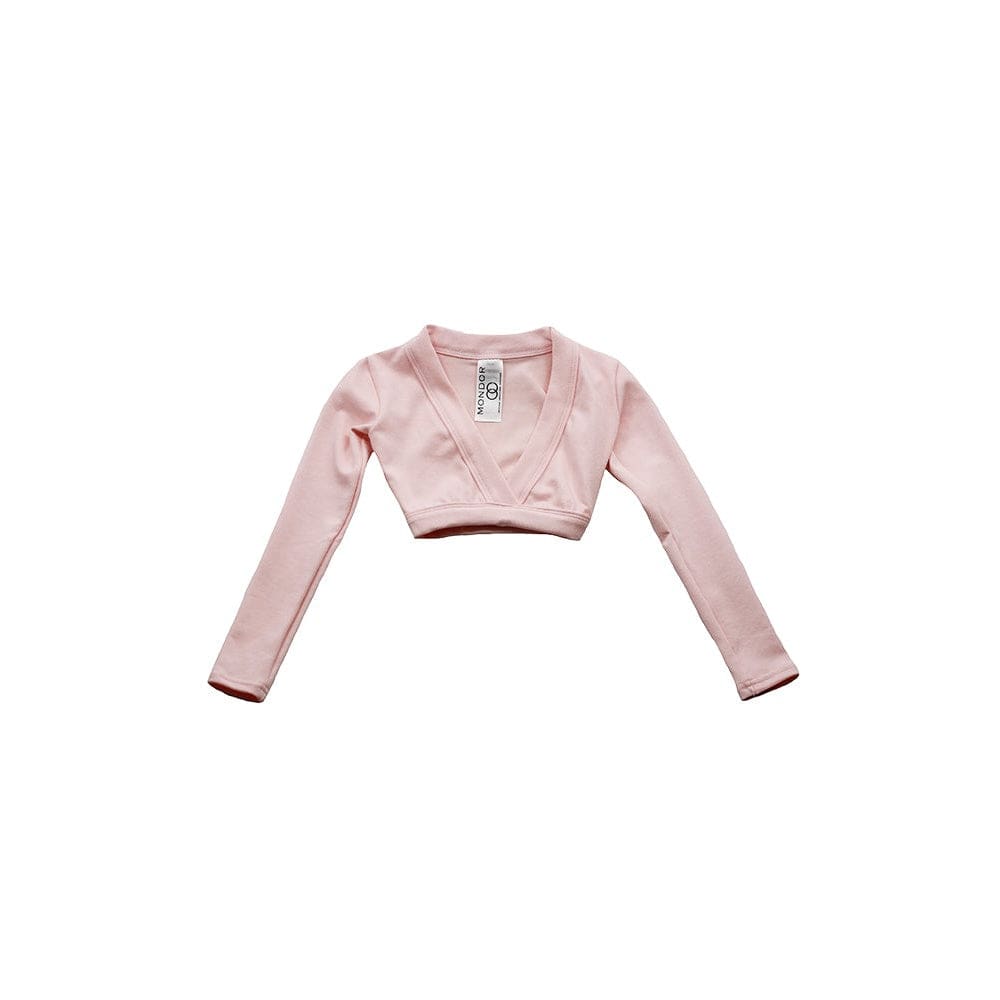 Mondor 1642 Long Sleeve  Wrap Top - Child By Mondor Canada - 2-4 / True Pink