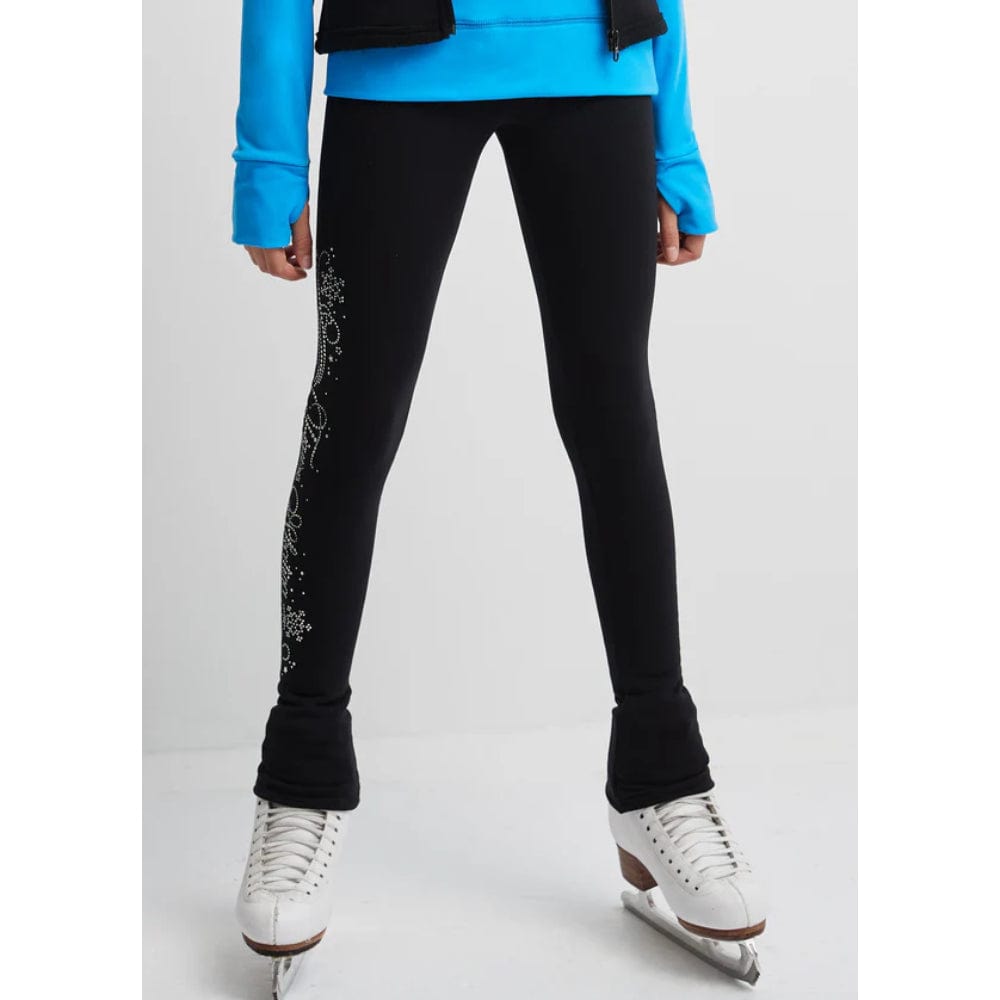 Mondor 24450 Sequin Polartec Leggings - Child By Mondor Canada - 12-14 / J  Fig Skating Flake