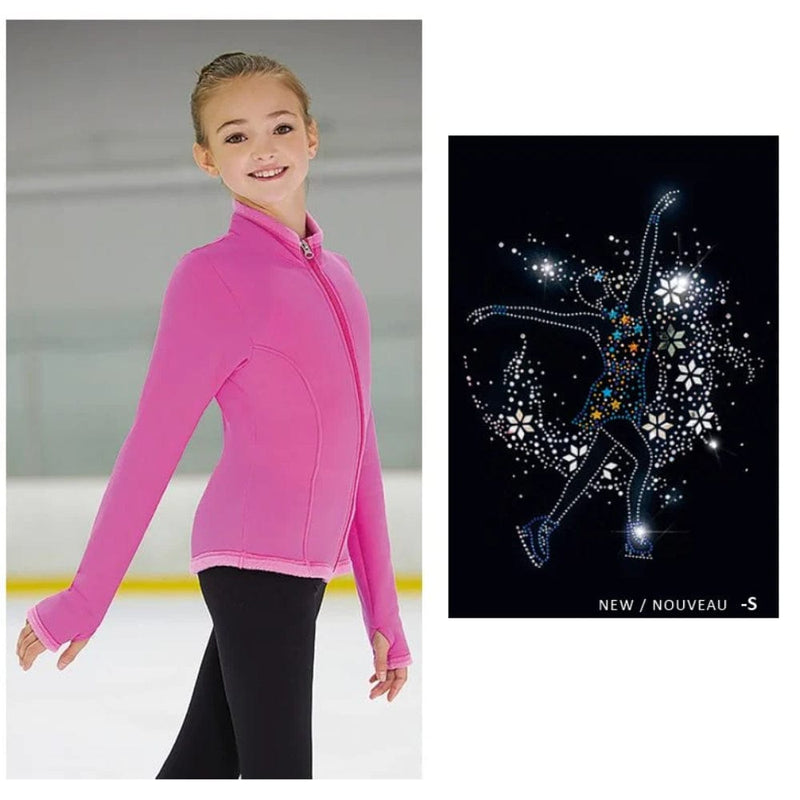 Mondor 24495 Polartec Sequinned Figure Skating Jacket - Child By Mondor Canada - 6X-7 / Super Pink