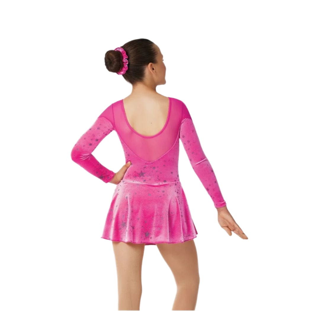 Mondor 2921 Glitter Velvet Skating Dress - Child By Mondor Canada - 8-10 / SE  Stars