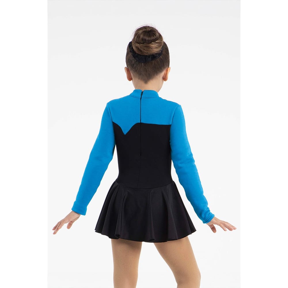 Mondor 4405 Polartec Fleece Figure Skating Dress - Child By Mondor Canada - 6x -7 / Mikonos Blue (KN)