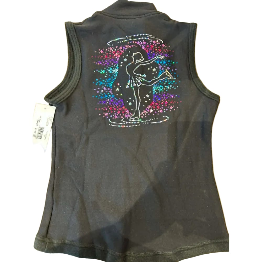 Mondor 24487 Polartec Sequin Figure Skating Vest - Girls By Mondor Canada - 8-10 / 8C  Skater w Colours