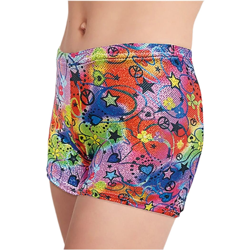 Mondor 27825 Metallic Shorts 2024 - Child By Mondor Canada - 4-6 / PL  Peace & Love