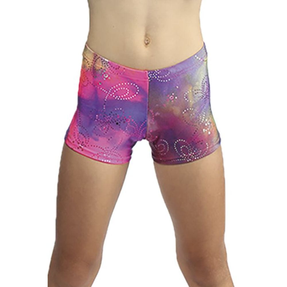 Mondor 7825 Printed Metallic Shorts - Child By Mondor Canada - 4-6 / WX Neon Pop