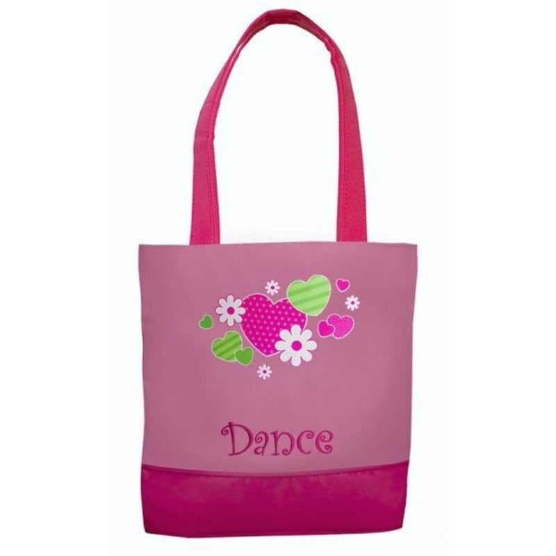 Sassi Designs HFN-01 Flowers & Hearts Tote Dance Bag By Sassi Designs Canada -