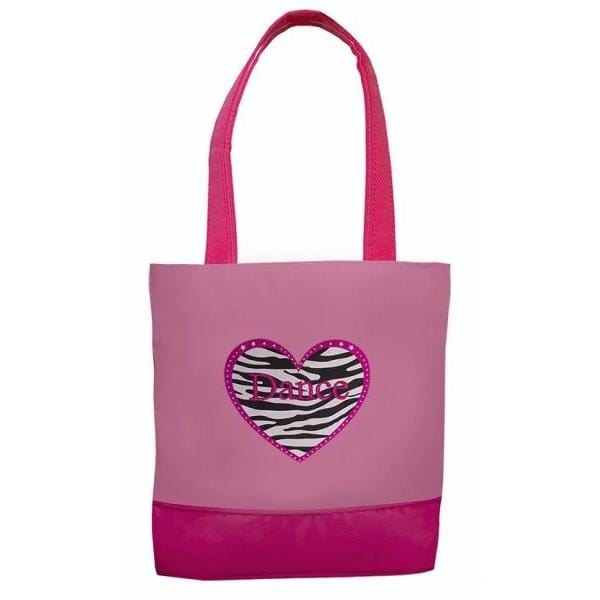 Sassi Designs ZHD03 Zebra Heart Tote Bag By Sassi Designs Canada -