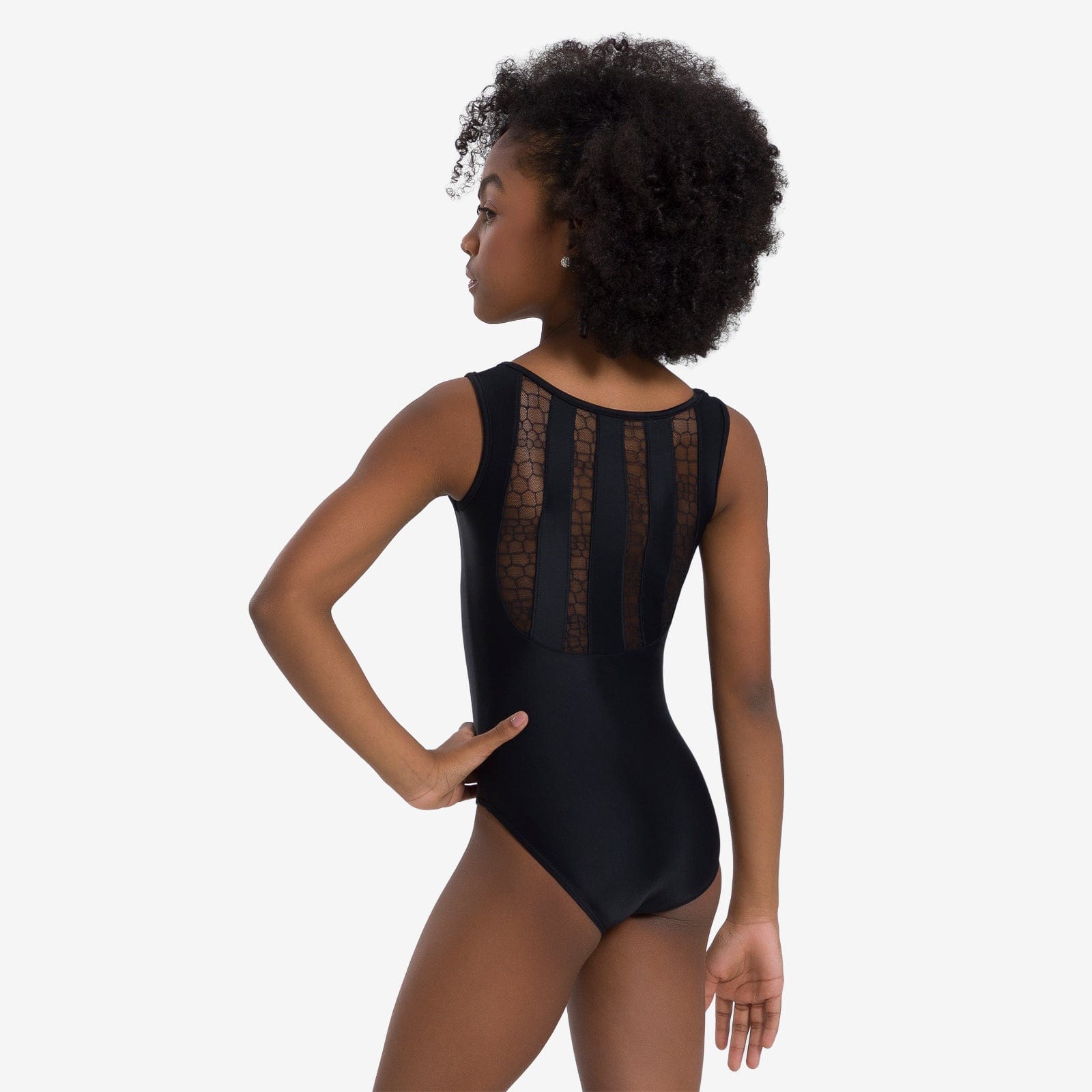 So Danca BY111C Sleeveless Leotard with Lace Back Panel - Girls By So Danca Canada -