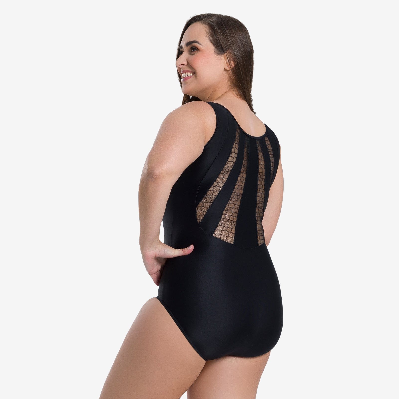 So Danca BY111CV Curvy Sleeveless Leotard with Lace Back Panel - Women By So Danca Canada -