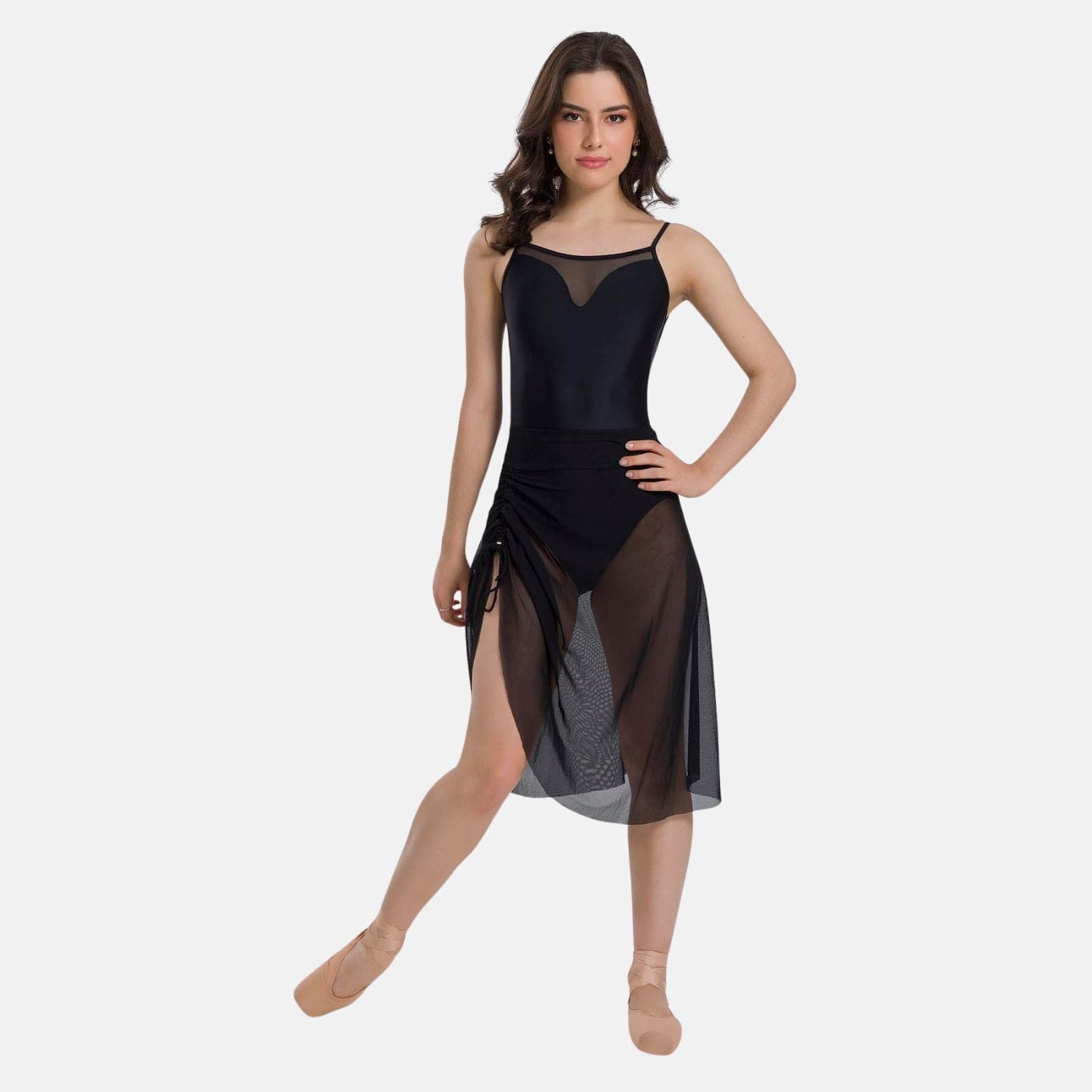 So Danca BY75 Ruched Mesh Pull-On Skirt - Women By So Danca Canada -