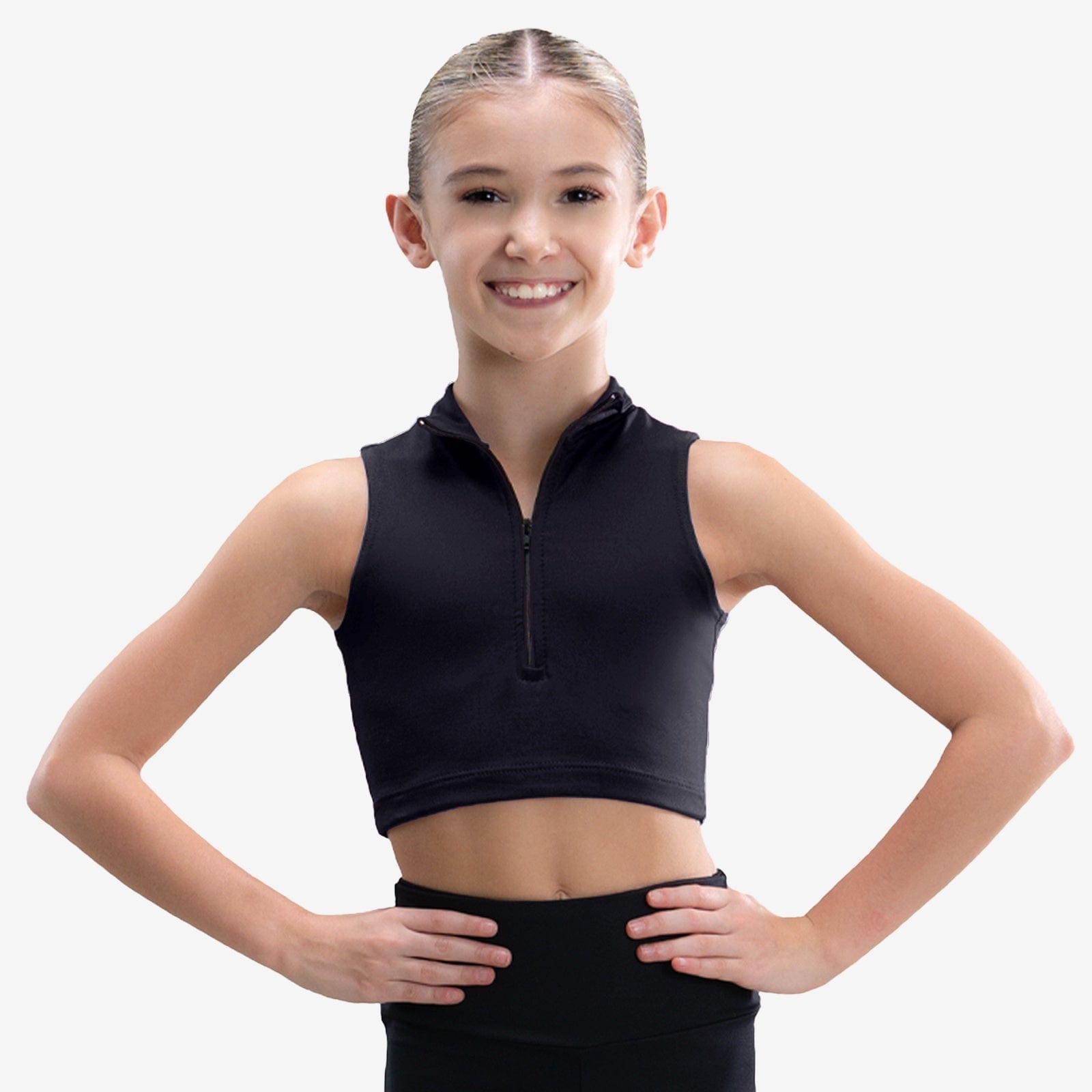 So Danca SL200 Zip Crop Top - Child By So Danca Canada -