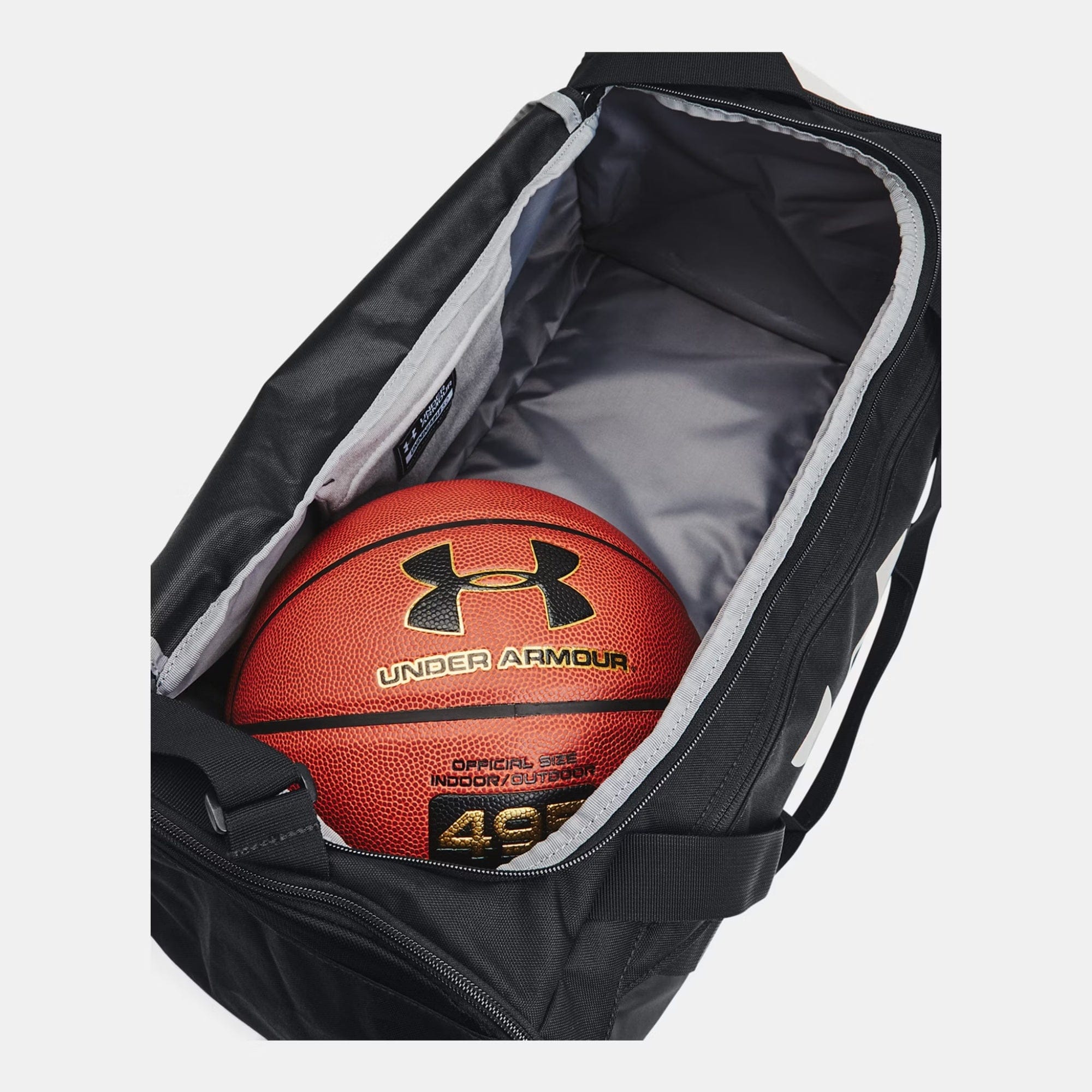UA 1369222 Undeniable 5.0 Small Duffle Bag - Black/Metallic Silver By UA Canada -