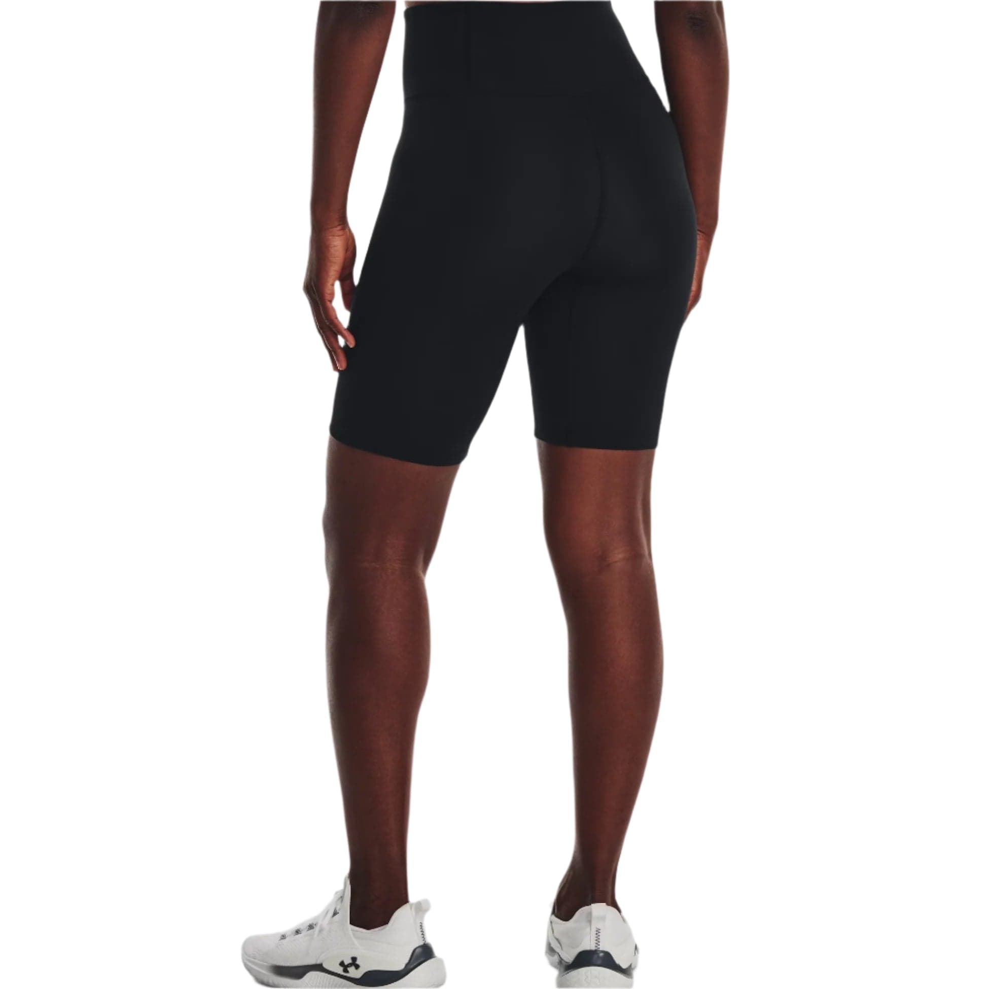 UA Motion 1377088 Women's 8" Bike Shorts - Black/Jet Gray By UA Canada -