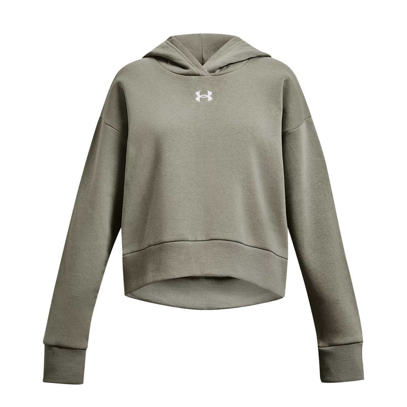 Under Armour 1379517 Rival Crop Hoodie - Girls By UA Canada - YMD ( size 10-12 ) / 504 Grove Green