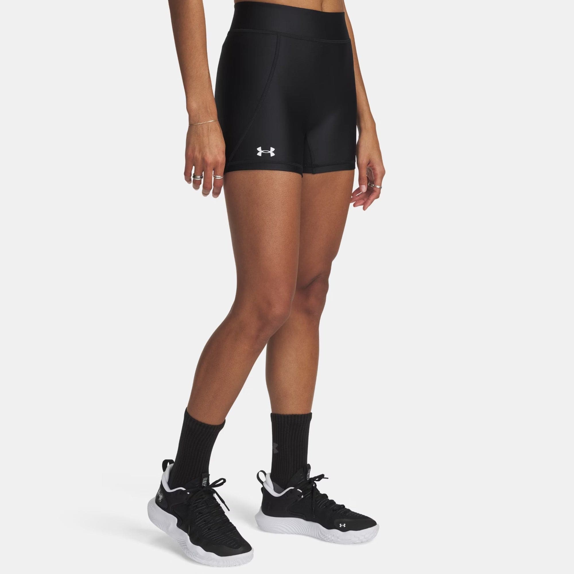 UA Team 1389623 Women's 4" Shorty - Black By UA Canada -