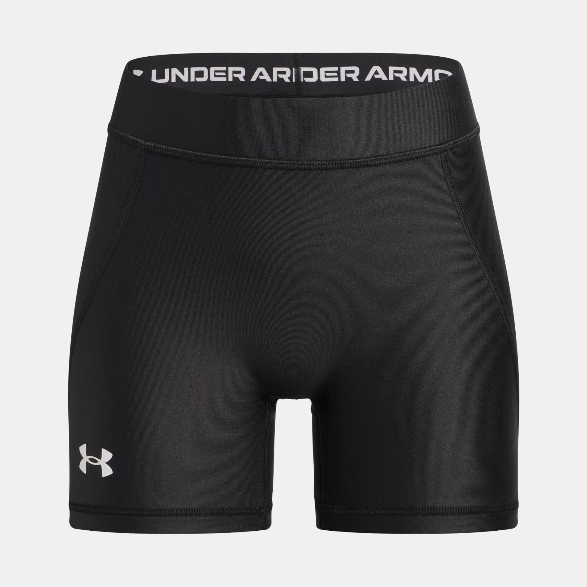 UA Team 6001943 Girls' 4" Shorty - Black/White By UA Canada - YMD ( size 10-12 )