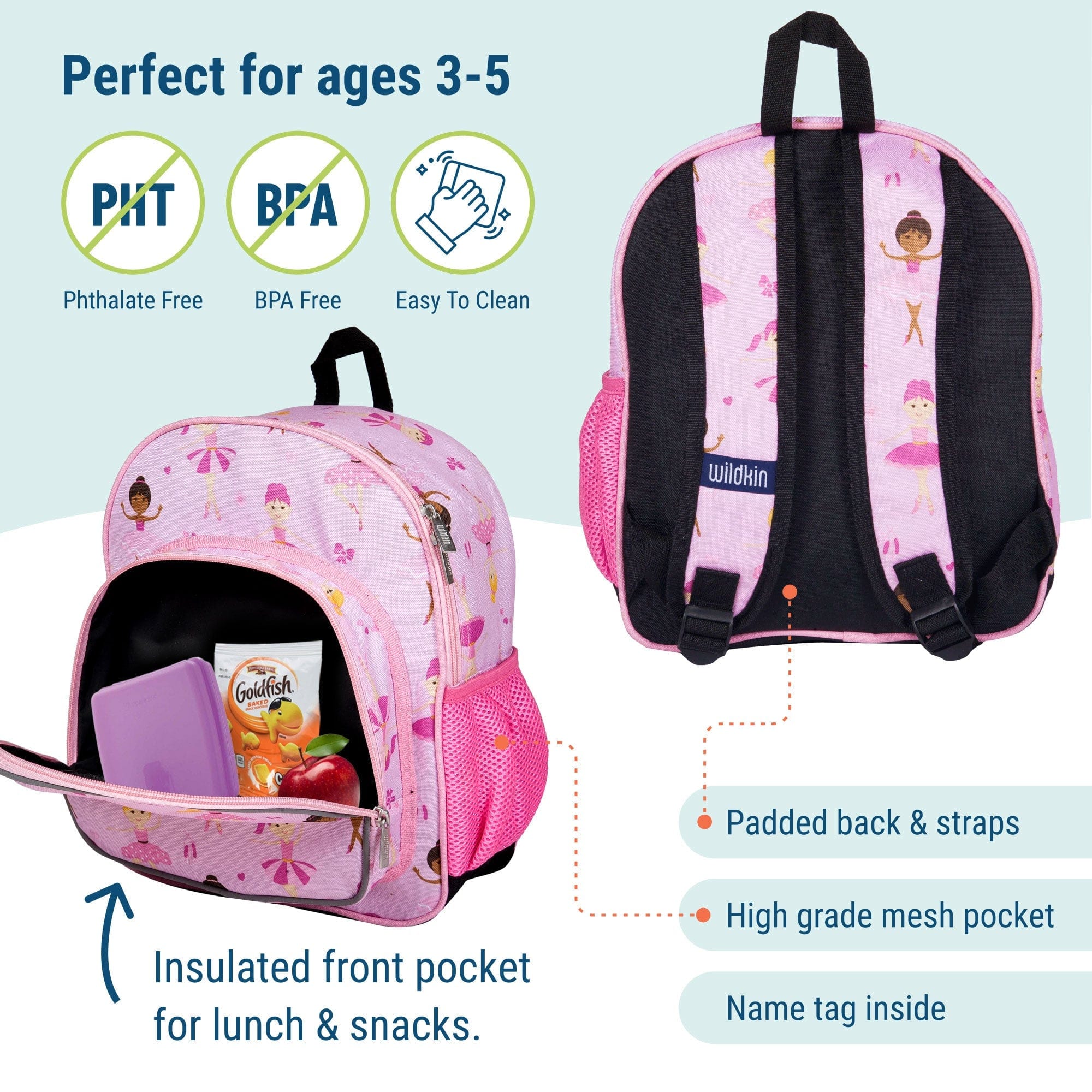 Wildkin Ballerina 12 Inch Backpack By Wildkin Canada -