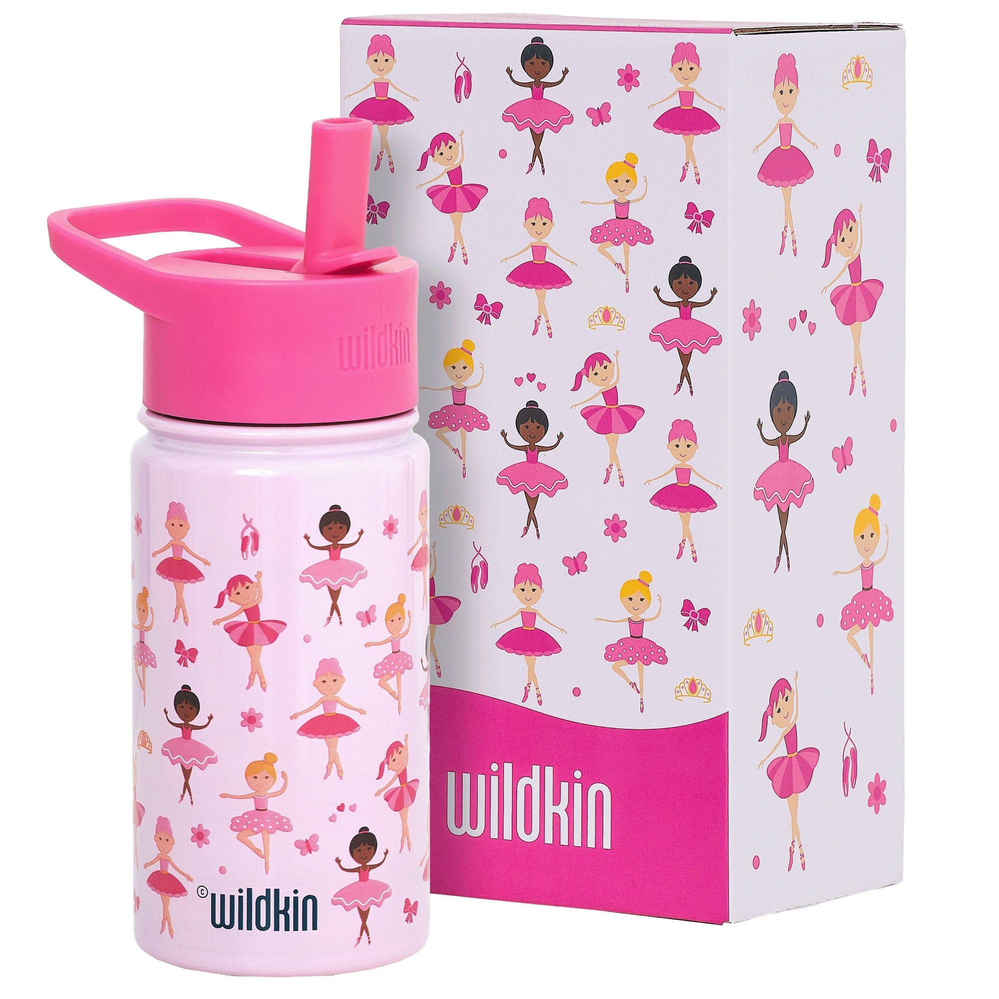 Wildkin Ballerina 14 oz Steel Water Bottle By Wildkin Canada -