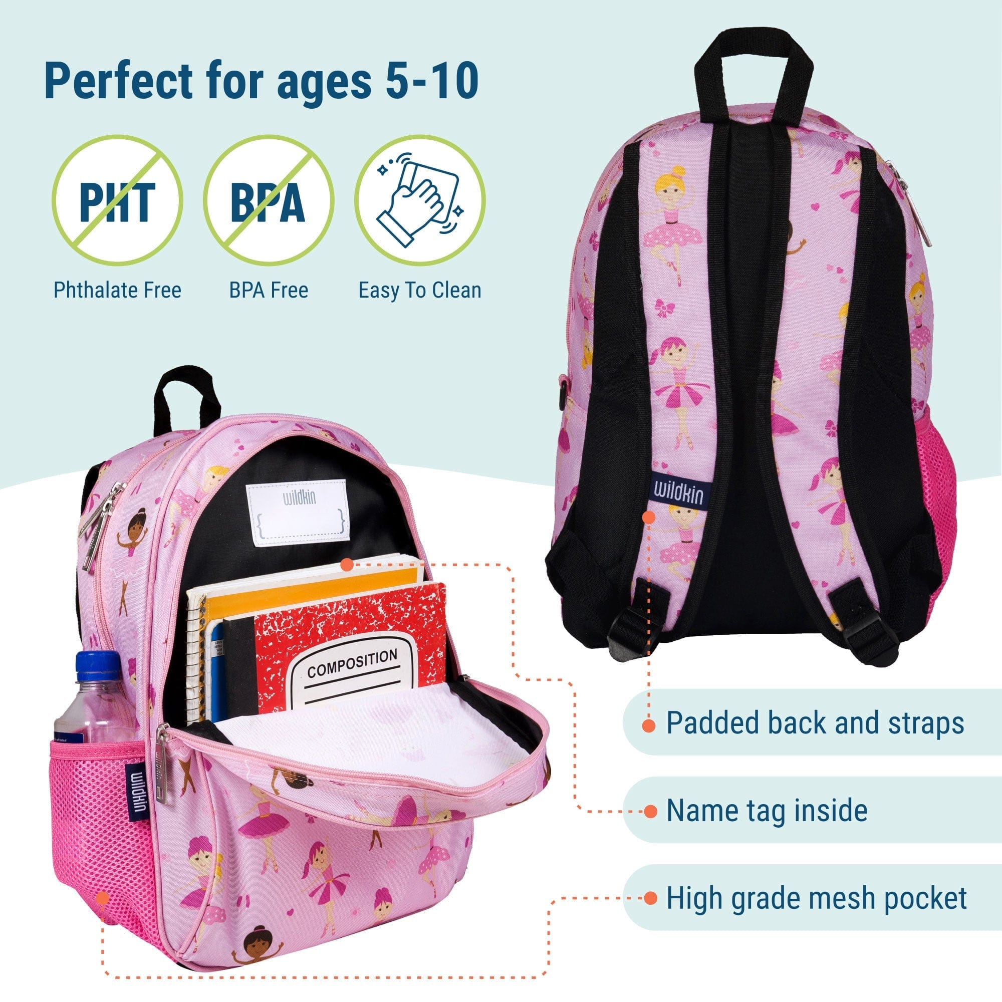 Wildkin Ballerina 15 Inch Backpack By Wildkin Canada -