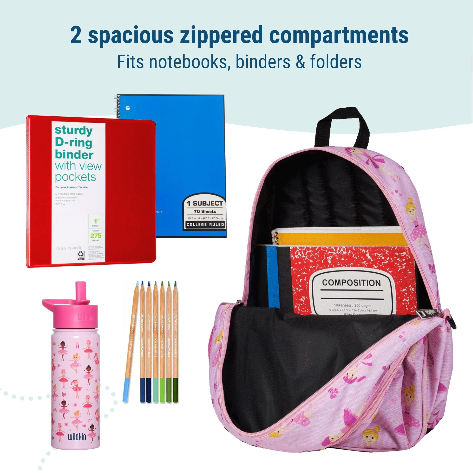 Wildkin Ballerina 15 Inch Backpack By Wildkin Canada -