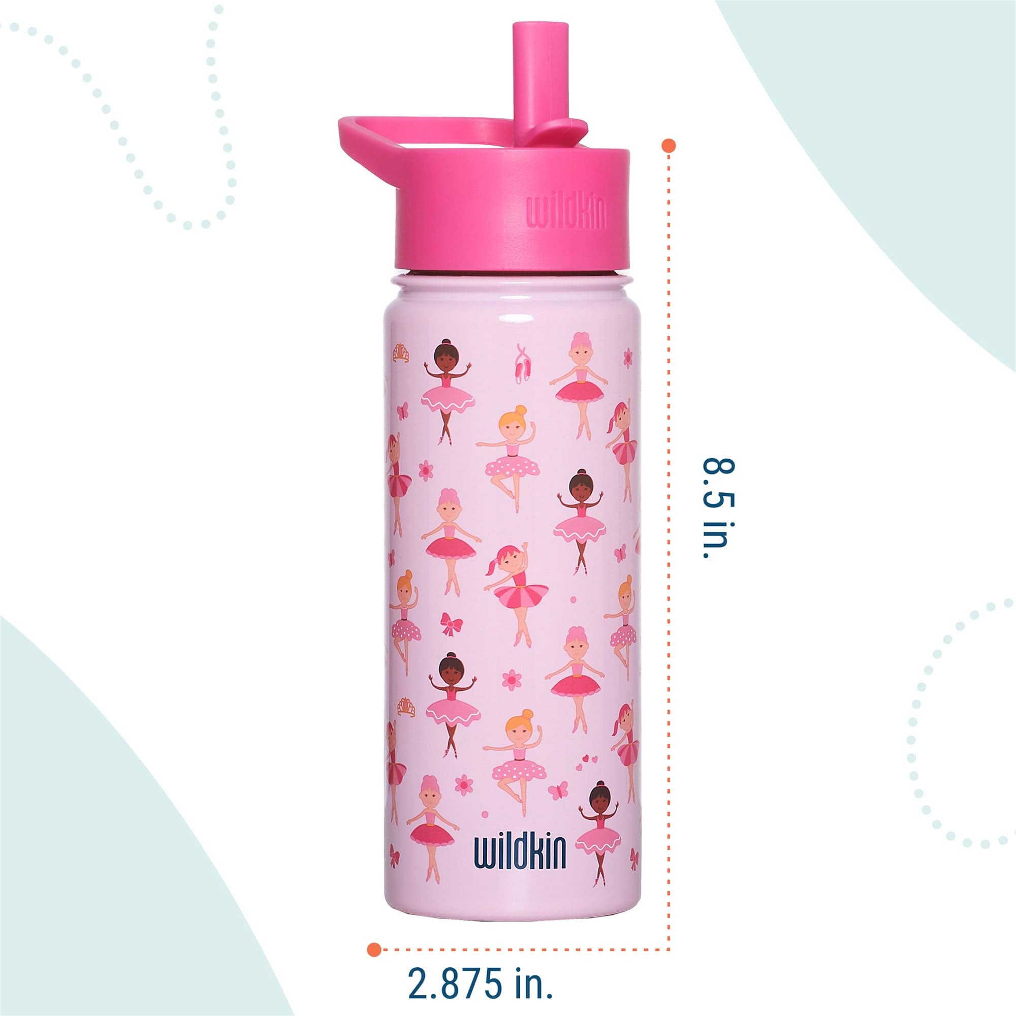 Wildkin Ballerina 18 oz Steel Water Bottle By Wildkin Canada -
