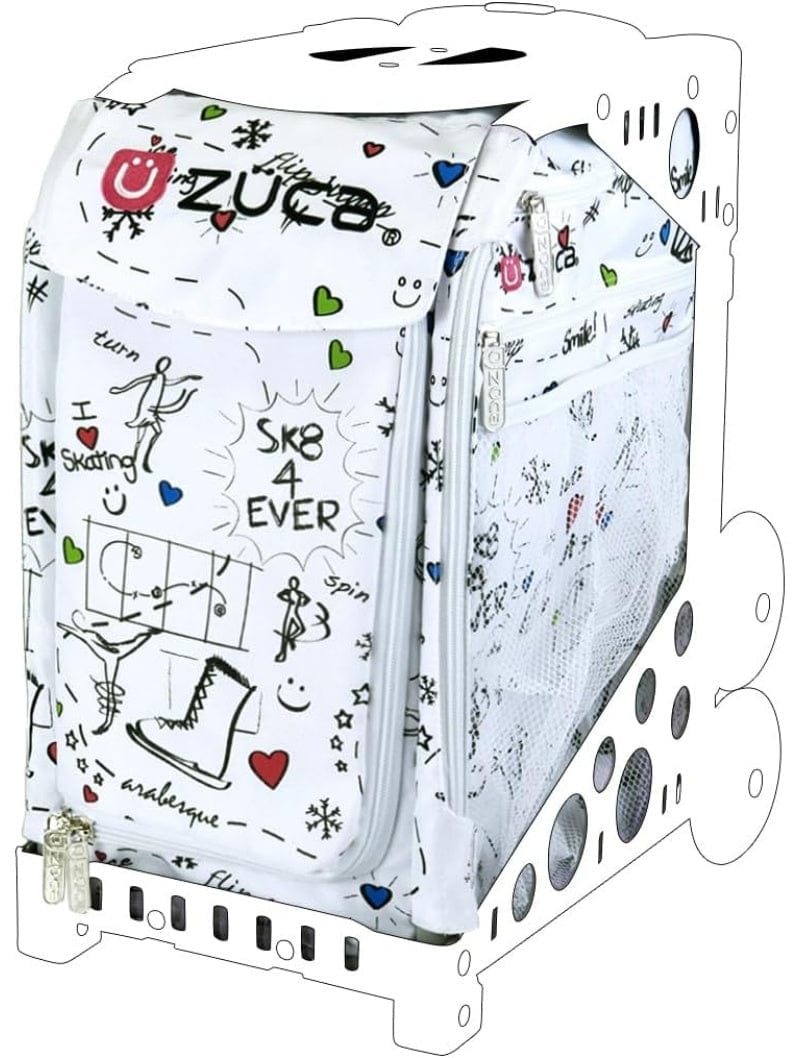 ZUCA Skating Bag - Sport Insert | Sk8 (White) - Frame Sold Separately By ZUCA Canada -