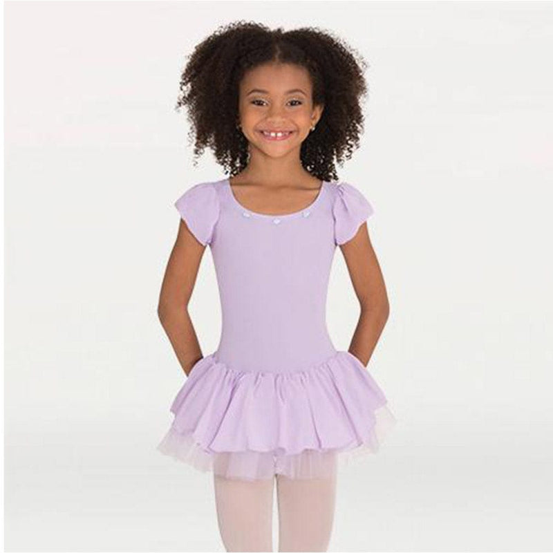 Body Wrappers Short Sleeve Flower Dance Dress with Tutu 158 By BODYWRAPPERS Canada -
