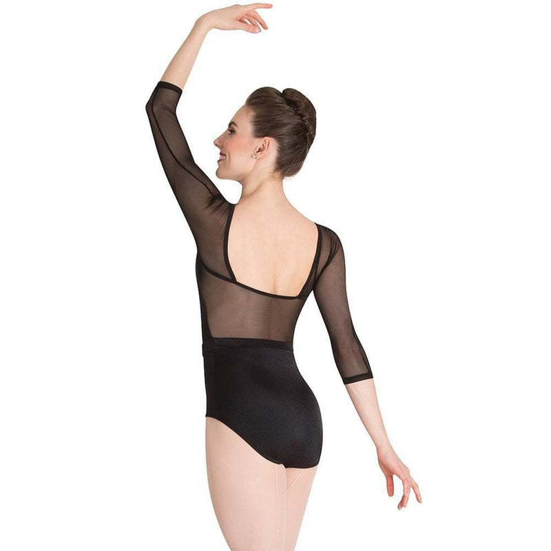 Body Wrappers Long Sleeve Mesh Dance Leo Adult P1009 By BODYWRAPPERS Canada -