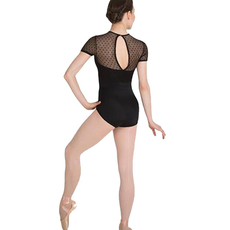 Body Wrappers Dotted Mesh Dance Leotard Adult P1044 By BODYWRAPPERS Canada -