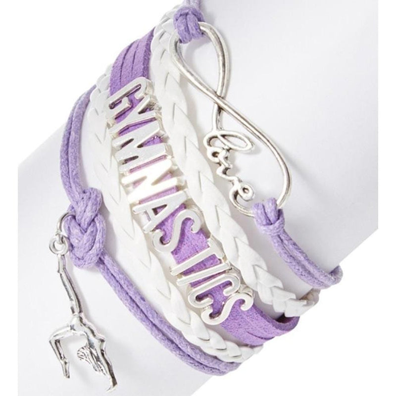 C&J Infinity Gymnastics Bracelet By C & J Merchantile Canada - Purple