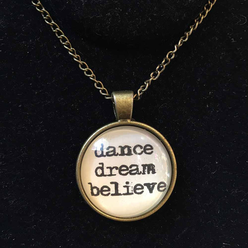 C&J N27 Dance, Dream, Believe Necklace By C & J Merchantile Canada -