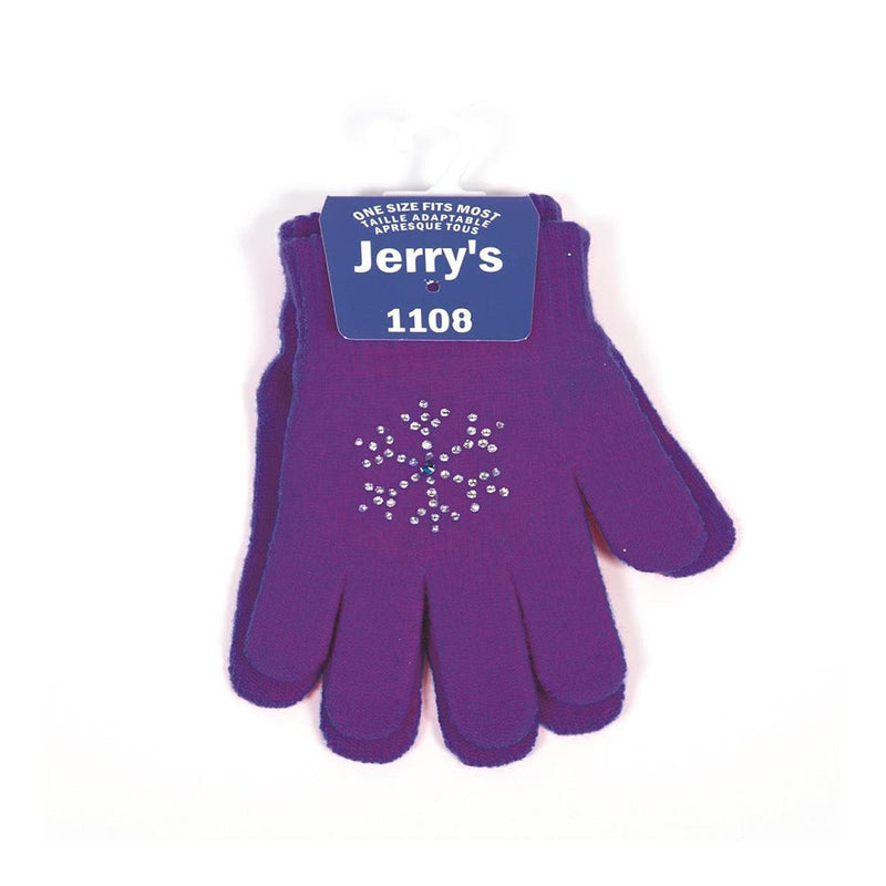 Jerry's 1108 Snowflake Crystal Skating Gloves - Tween / Adult Size By Jerry's Canada - Purple