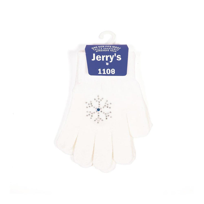 Jerry's 1108 Snowflake Crystal Skating Gloves - Tween / Adult Size By Jerry's Canada - White