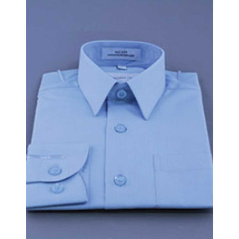 Mavezzano Boy's Long Sleeve Dress Shirts By Jolene Canada Canada - 7 / Blue