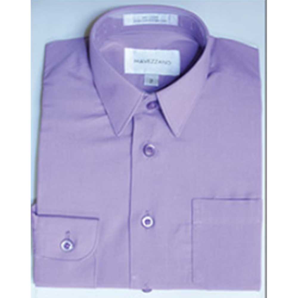 Mavezzano Boy's Long Sleeve Dress Shirts By Jolene Canada Canada - 7 / Lavender