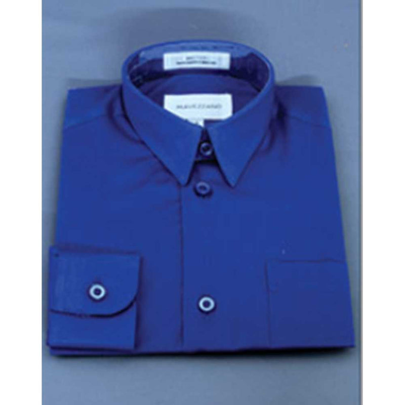 Mavezzano Boy's Long Sleeve Dress Shirts By Jolene Canada Canada - 6 / Royal Blue
