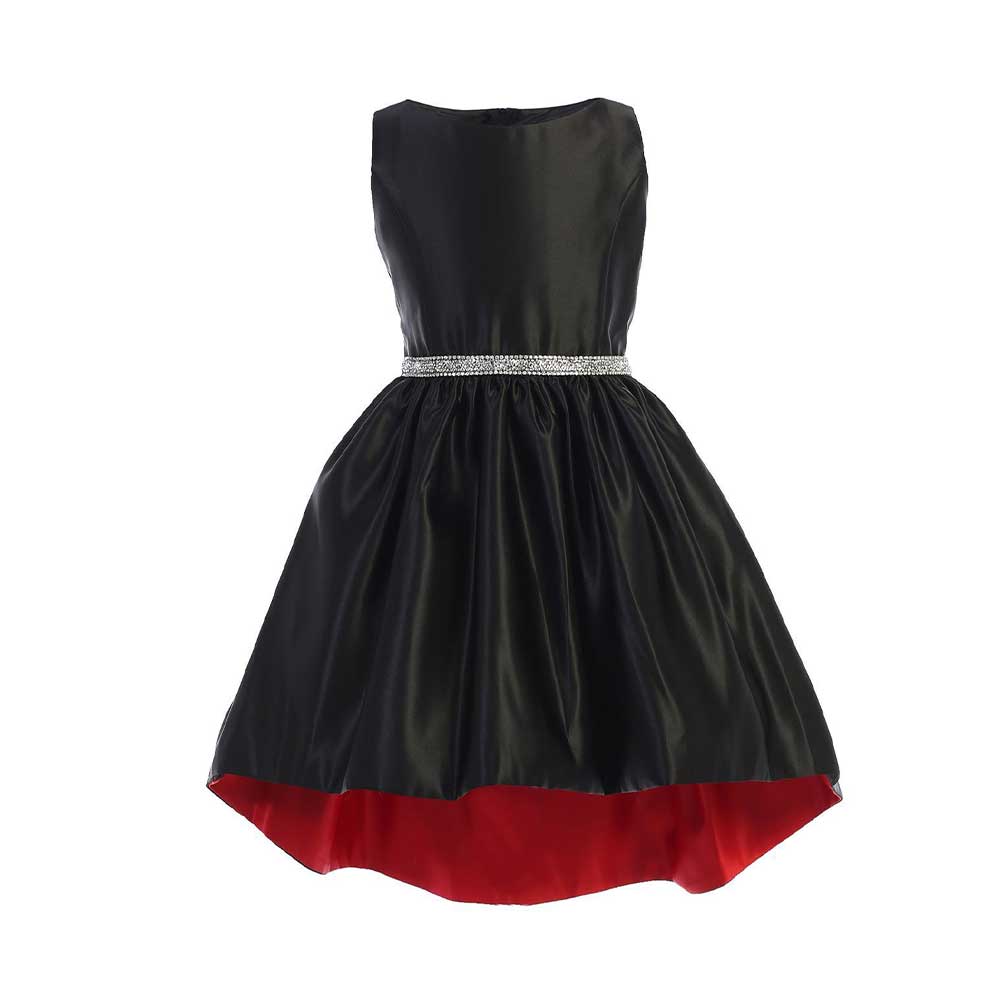 Jolene SK801 Rhine Belt Dress By Jolene Canada Canada - 14 / Black - Red