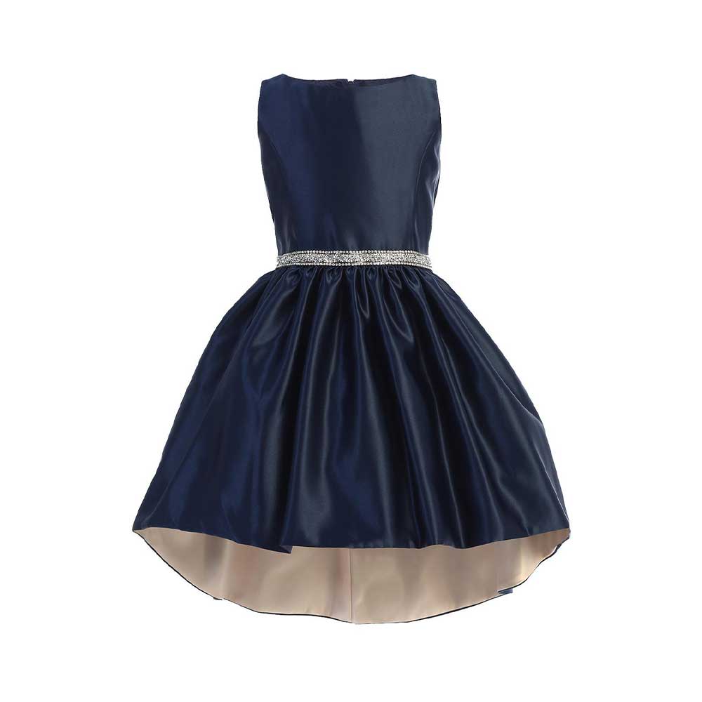 Jolene SK801 Rhine Belt Dress By Jolene Canada Canada - 12 / Navy - Blush