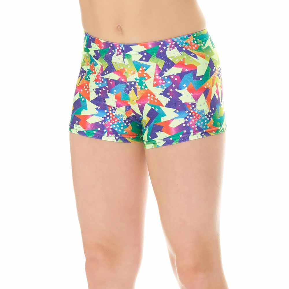 Mondor 27825 Metallic Gymnastics Shorts | Kids By Mondor Canada - 6X-7 / 2G  Geo