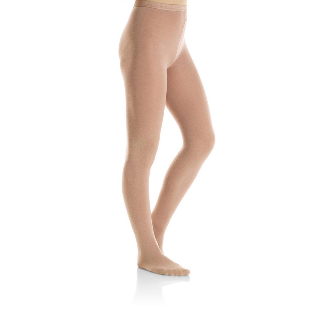 Mondor 3301 (74) Light Tan Bamboo Footed Skating Tights - KIDS By Mondor Canada -