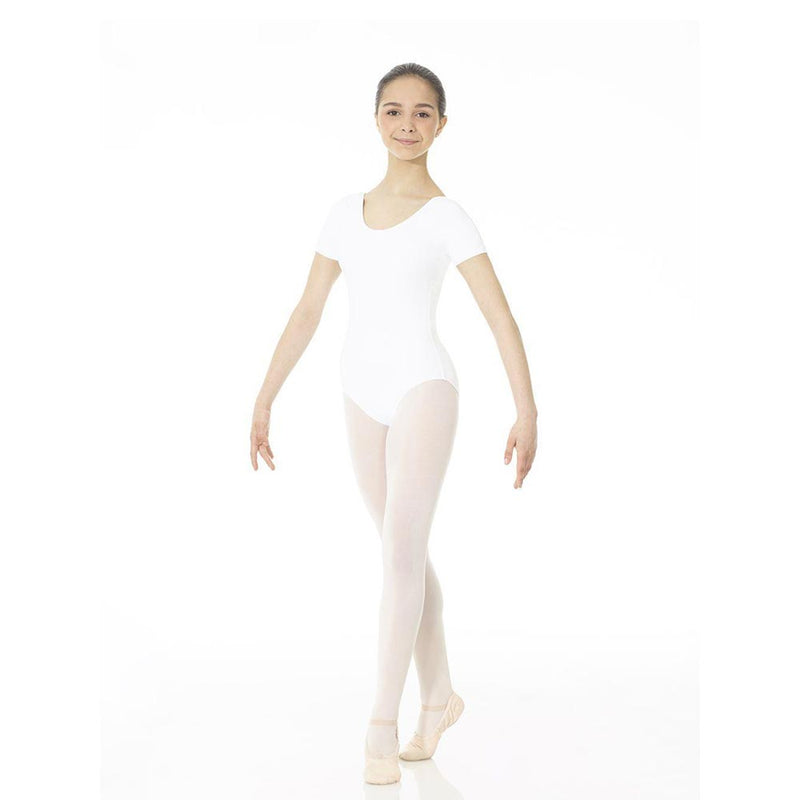 Mondor 40096 Short Sleeve Dance Leotard - Child By Mondor Canada - 12-14 / White
