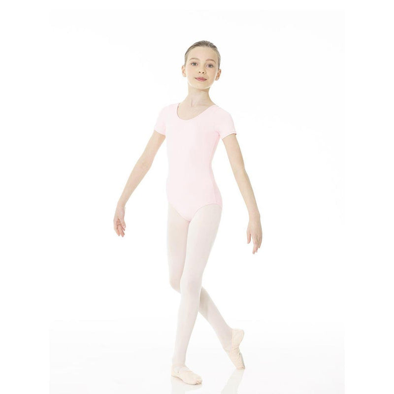 Mondor 40096 Short Sleeve Dance Leotard - Child By Mondor Canada - 8-10 / True Pink