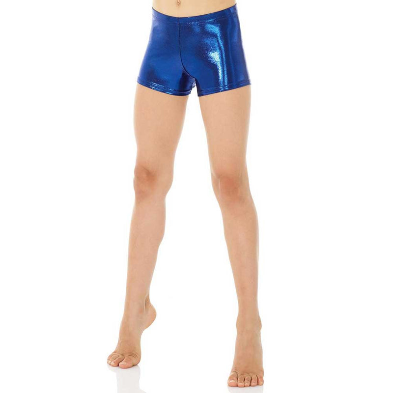 Mondor 7895 Metallic Gymnastic Shorts - ADULT By Mondor Canada - Small / Lolite Blue