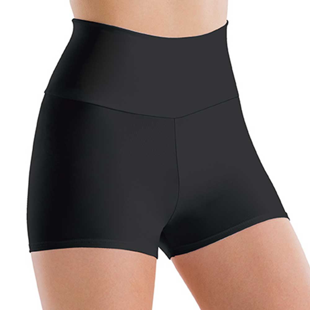 Motionwear 7004 Hi Waist Shorts - ADULT By Motionwear Inc. Canada - Adult Small / Black