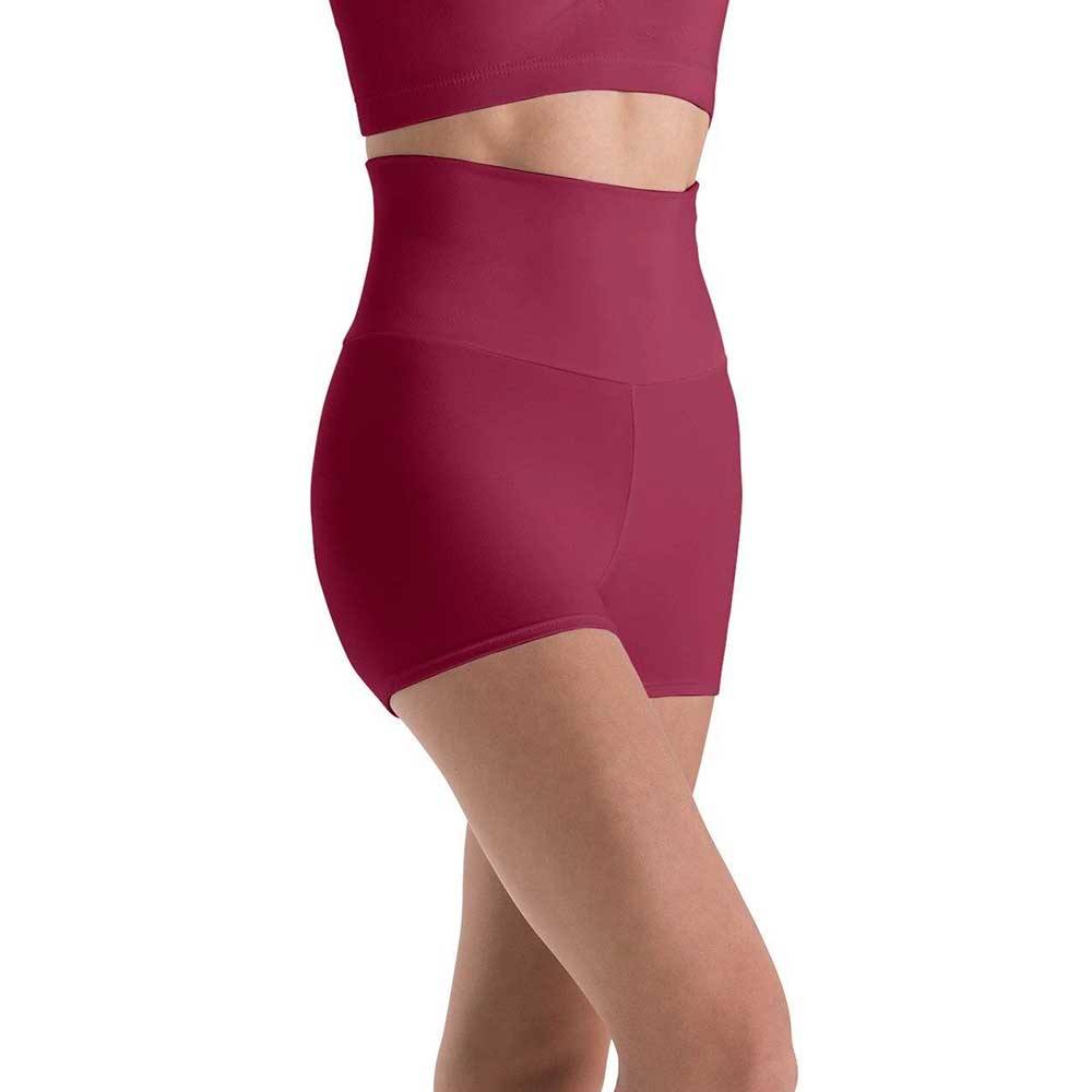 Motionwear 7004 Hi Waist Shorts - ADULT By Motionwear Inc. Canada - Adult Medium / Maroon