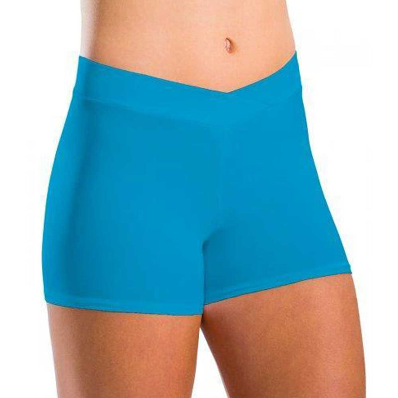 Motionwear 7113-B V-Waist Shorts - KIDS By Motionwear Inc. Canada - Child 6X-7 / Turquoise