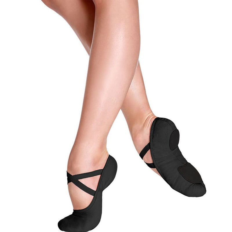 So Danca SD16 Split Sole Canvas Ballet Dance Shoe | Black By So Danca Canada -