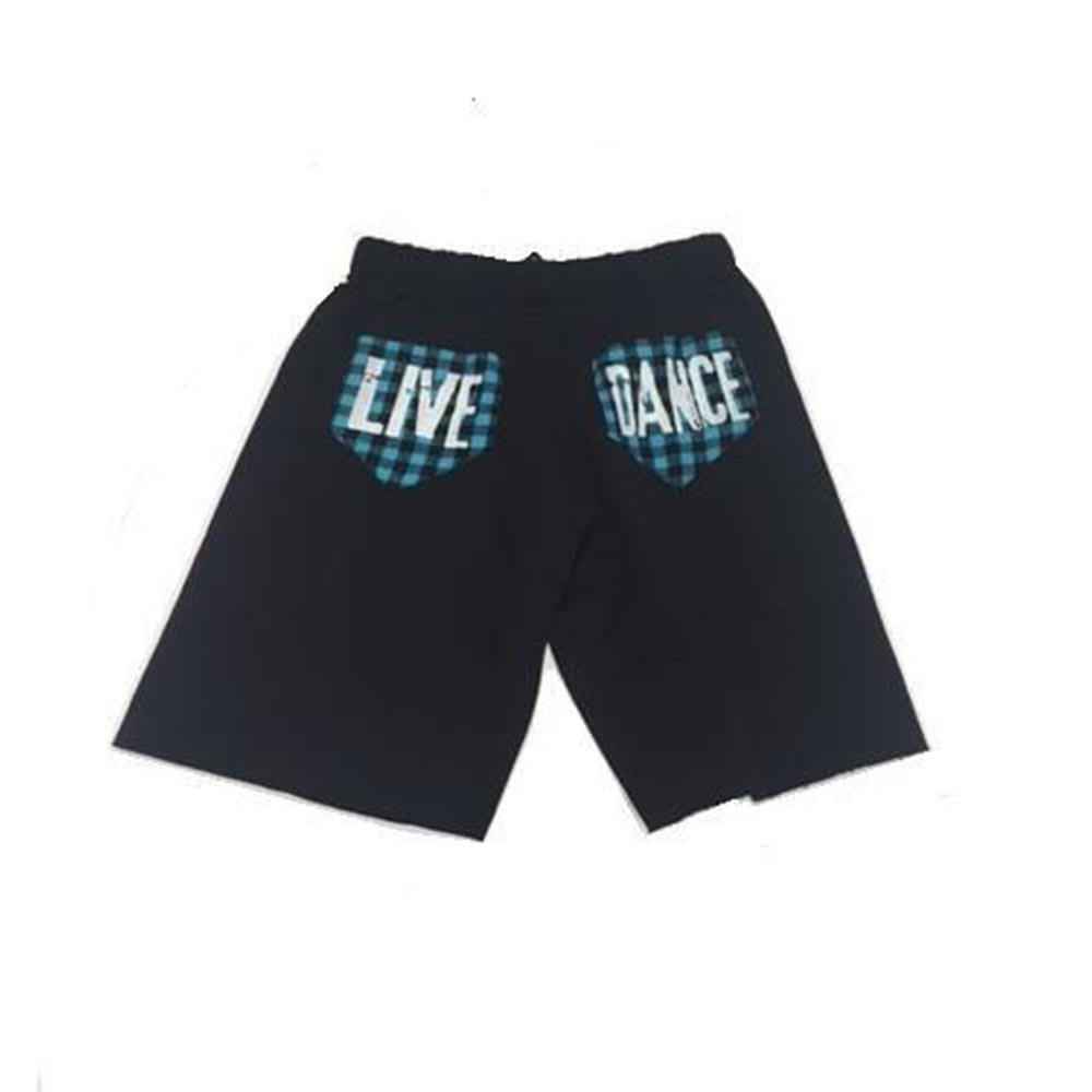 Tia's 22-217 Fleece Plaid Pocket Cutoffs Live Dance | Kids Sizes By Tia's Canada - CM-YM / Black - Jade