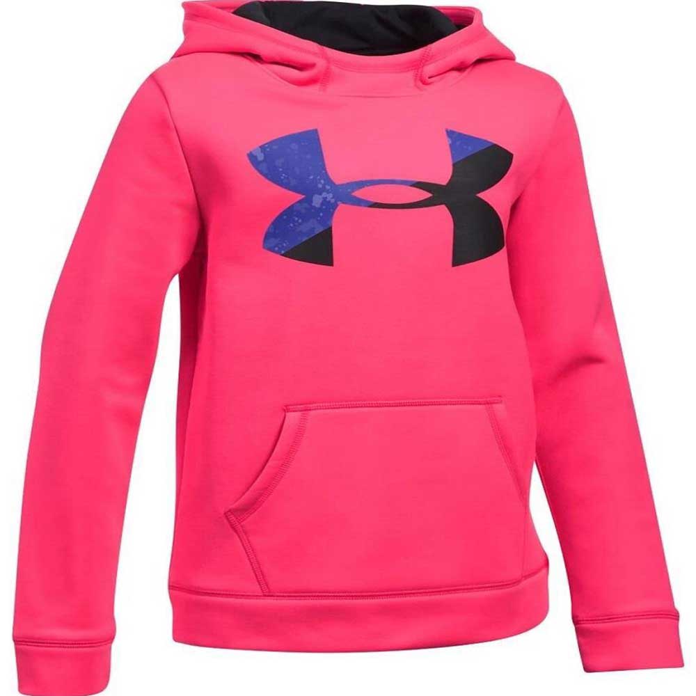 Under Armour 1298861 Big Logo Hoody - KIDS By UA Canada - YMD ( size 10-12 ) / Pink