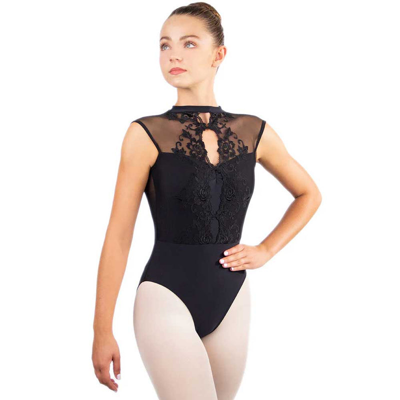 Ballet Rosa Mirielle Lace Front High Neck Leotard - Adult By Ballet Rosa Canada -